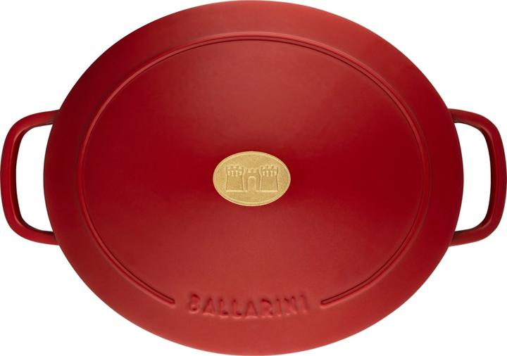 Actual product image Ballarini Bellamonte Cocotte 23 cm, oval, red (23 cm, Casserole + Stewpot, Cast iron)