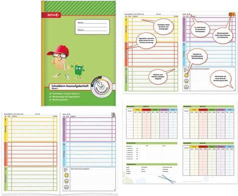 Actual product image Roth Writing homework book Compass, 1st grade, DIN A4 (A4, Lined, Soft cover)