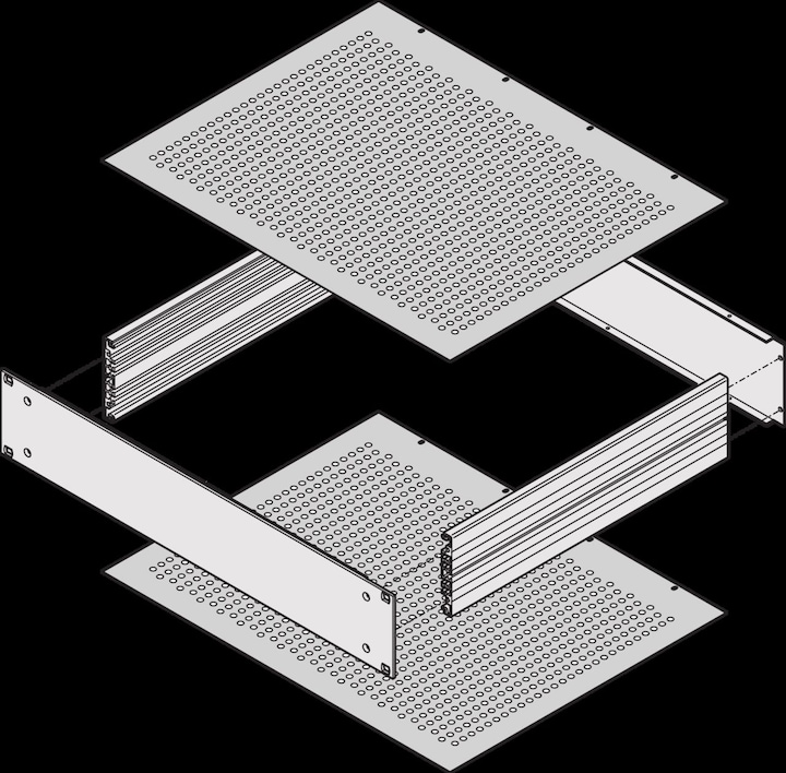 Immagine prodotto Schroff Piastre Di Copertura - Piastra Di Copertura 400t Perforata
