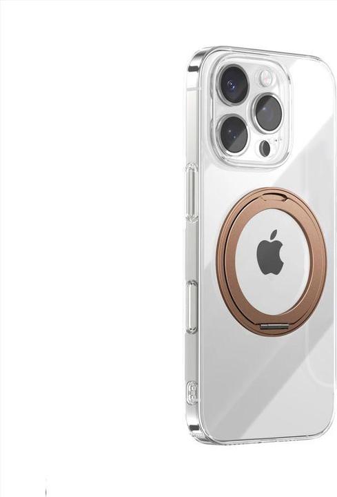 Immagine prodotto Joyroom JR-16JL6 Ultra-Thin Magnetic Phone Case with 360° Rotatable Ring Stand for iP 16 Pro-Gold (Apple iPhone 16 Pro)