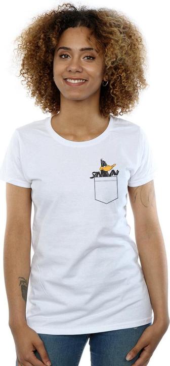 Image du produit Looney Tunes - T-shirt DAFFY DUCK FAUX POCKET - Femme (XL)