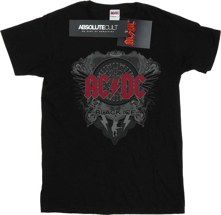 Produktbild AC/DC Schwarzes Eis mit roter Baumwolle Boyfriend TShirt (XXL)
