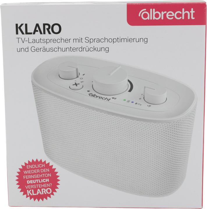 Actual product image Albrecht Klaro TV Lautsprecher