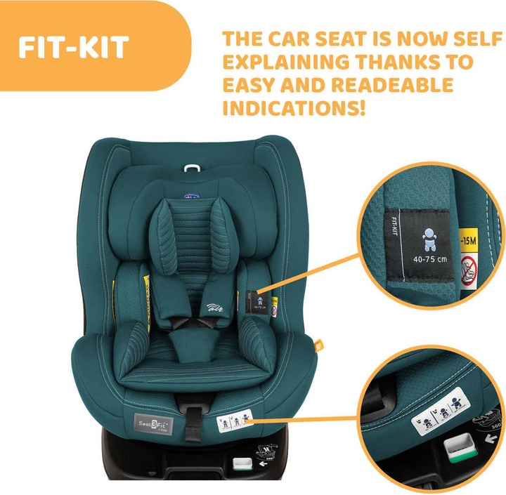 Immagine prodotto Chicco SEAT3FIT I-SIZE AIR 40 - 125 CM (Reboarder, ECE R129/i-Size Standard)
