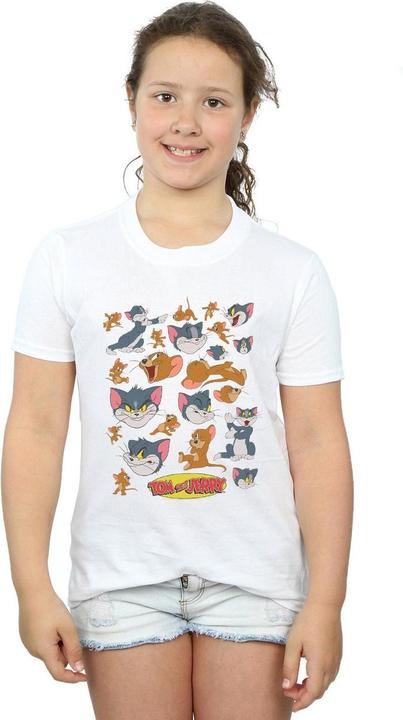 Immagine prodotto Tom & Jerry Many Faces Maglietta Ragazze (116)