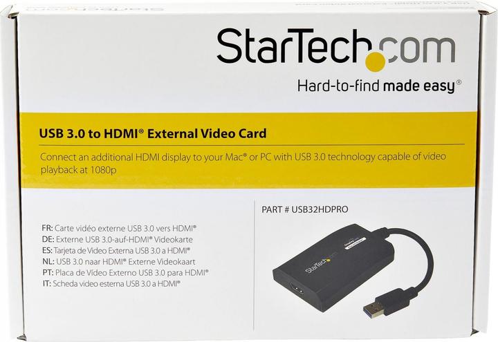 Produktbild StarTech USB 3.0 To HDMI Video Adapter (HDMI, 9 cm)