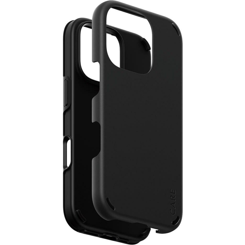 PanzerGlass CARE by  Feature Case Double Defense Schwarz iPhone '24 6.3" Pro (Apple iPhone 16 Pro), Smartphone Hülle, Sc...