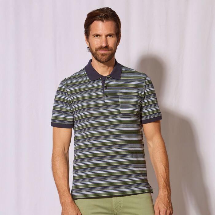 Produktbild Artime Kurzarm Poloshirt gestreift (3XL)