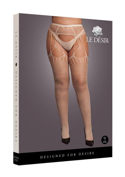 Actual product image Le Désir Shredded Suspender Pantyhose - Queen Size