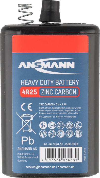 Produktbild Ansmann 4R25 Federkon (1 Stk., 4R25, 9000 mAh)