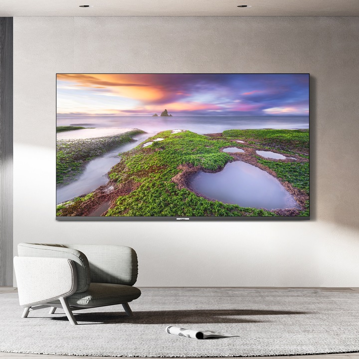 Actual product image CHiQ U55QM8V (139 cm(55 inch), black, UltraHD/4K, triple tuner, Android) (55", QLED, 4K)
