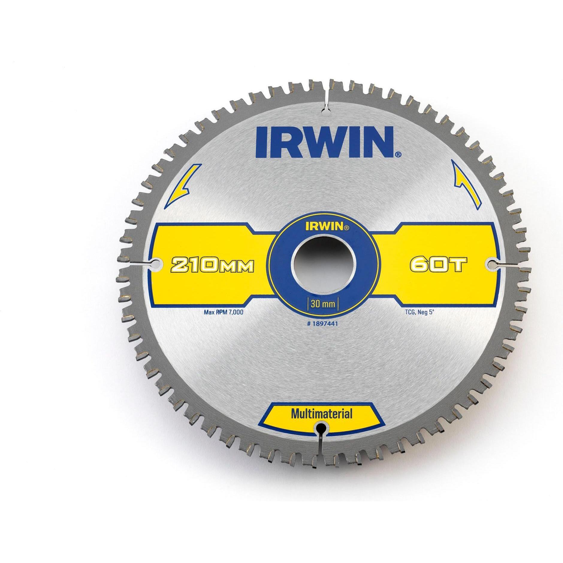 Irwin, Sägeblatt, 1897441 Kreissägeblatt mit Zähnen TCG/Negativ Haken