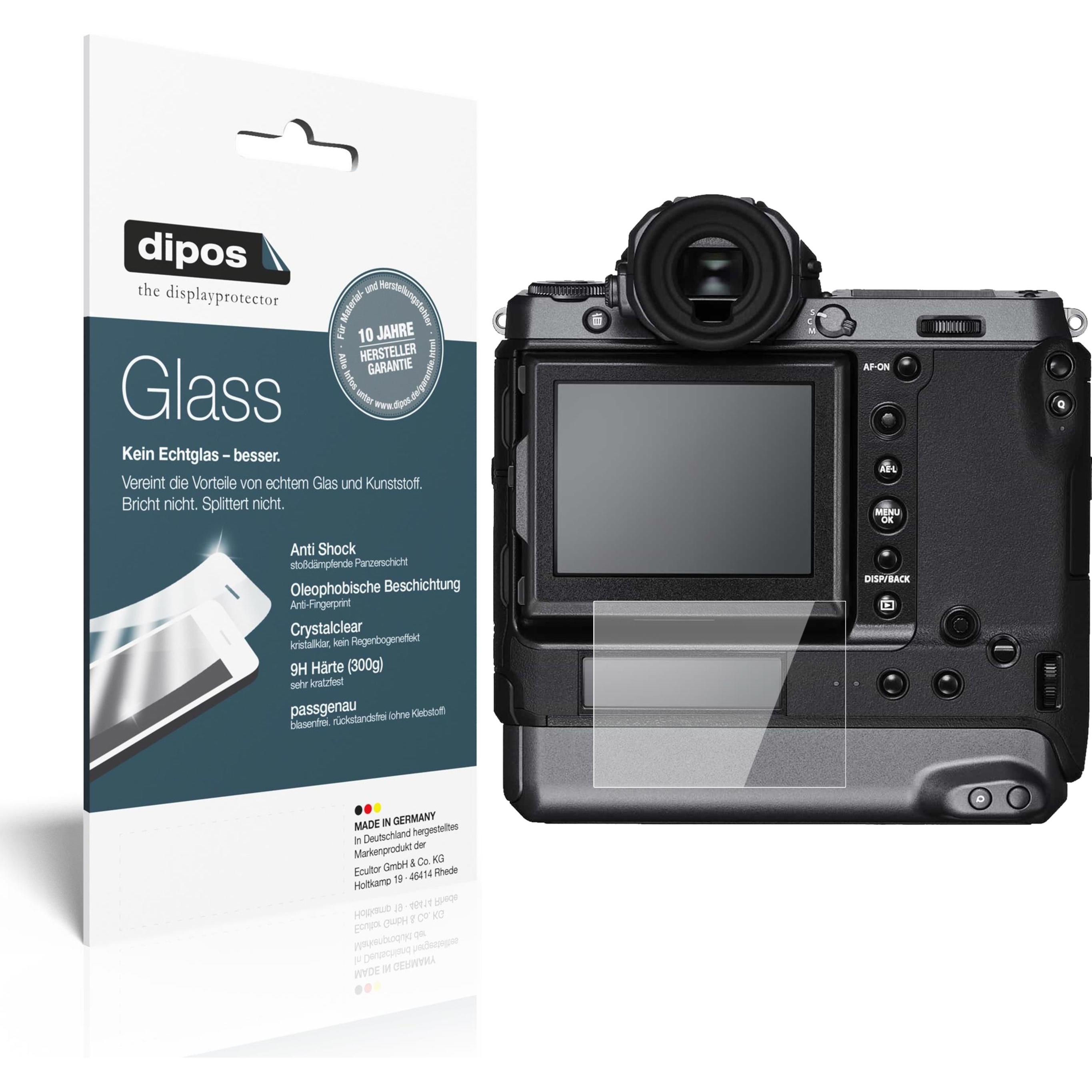 Dipos Displayschutz Anti-Shock (Displayschutz, GFX100), Kameraschutz, Transparent