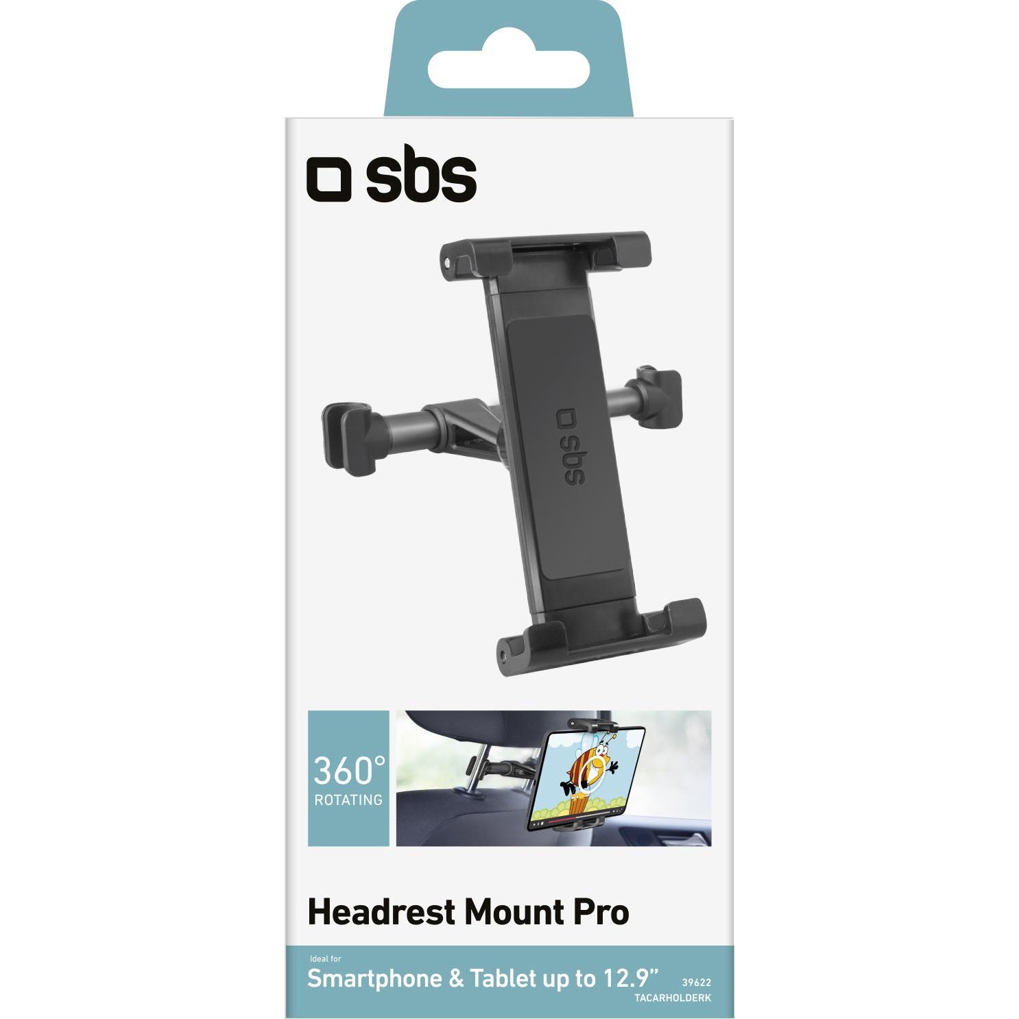 Thumbnail - SBS Ausziehbare Halterung für die Kopfstütze für Smartphones+Tablets bis 12,9 Mit dieser universelle, Smartphone Halteru...