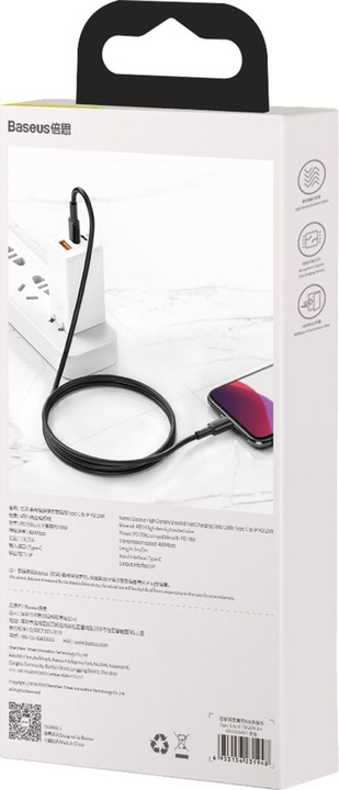 Actual product image Baseus USB C – Lightning (1 m, USB 3.2 Gen 1)