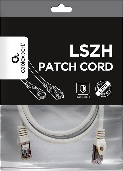 Actual product image Gembird S/FTP Cat. 6A LSZH patch cord, white, 1.5 m (S/FTP, CAT6a, 1.50 m)