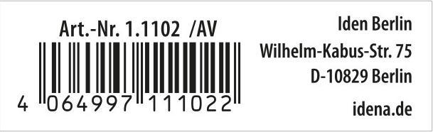 Valeurs nutritives et ingrédients Idena Classeur à anneaux Eco A4 2 anneaux turquoise FSC-Mix (A4, 25 mm, 1 pcs)