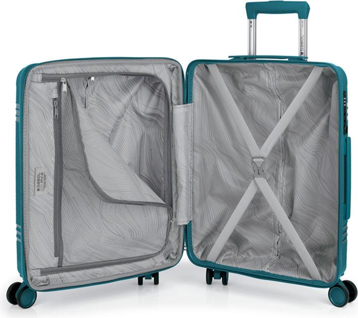 Actual product image Gabol Saori 4-wheel suitcase set 3-piece with stretch fold (220 l, XL (from 140l))