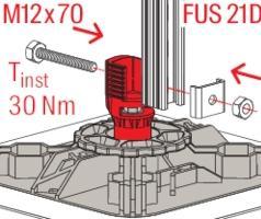 Image du produit Fischer Pied pour toit plat FFRB standard (Échafaudages, 34 cm)