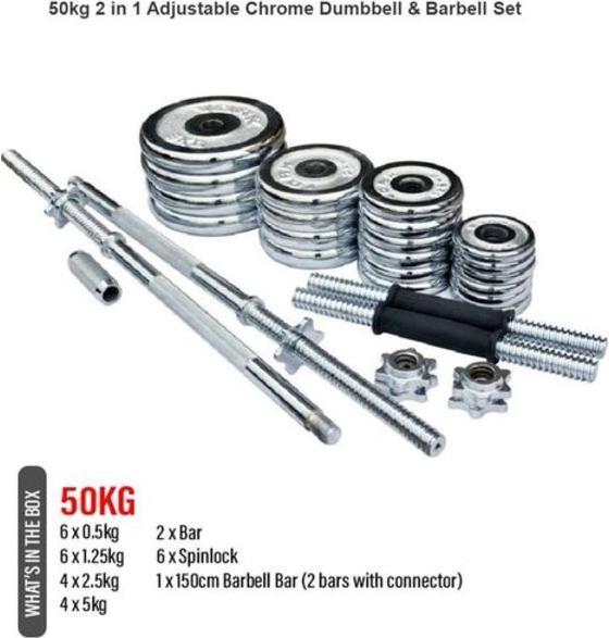 Produktbild Enerfit Kit Case Hantelscheiben Verchromt mit Wippe