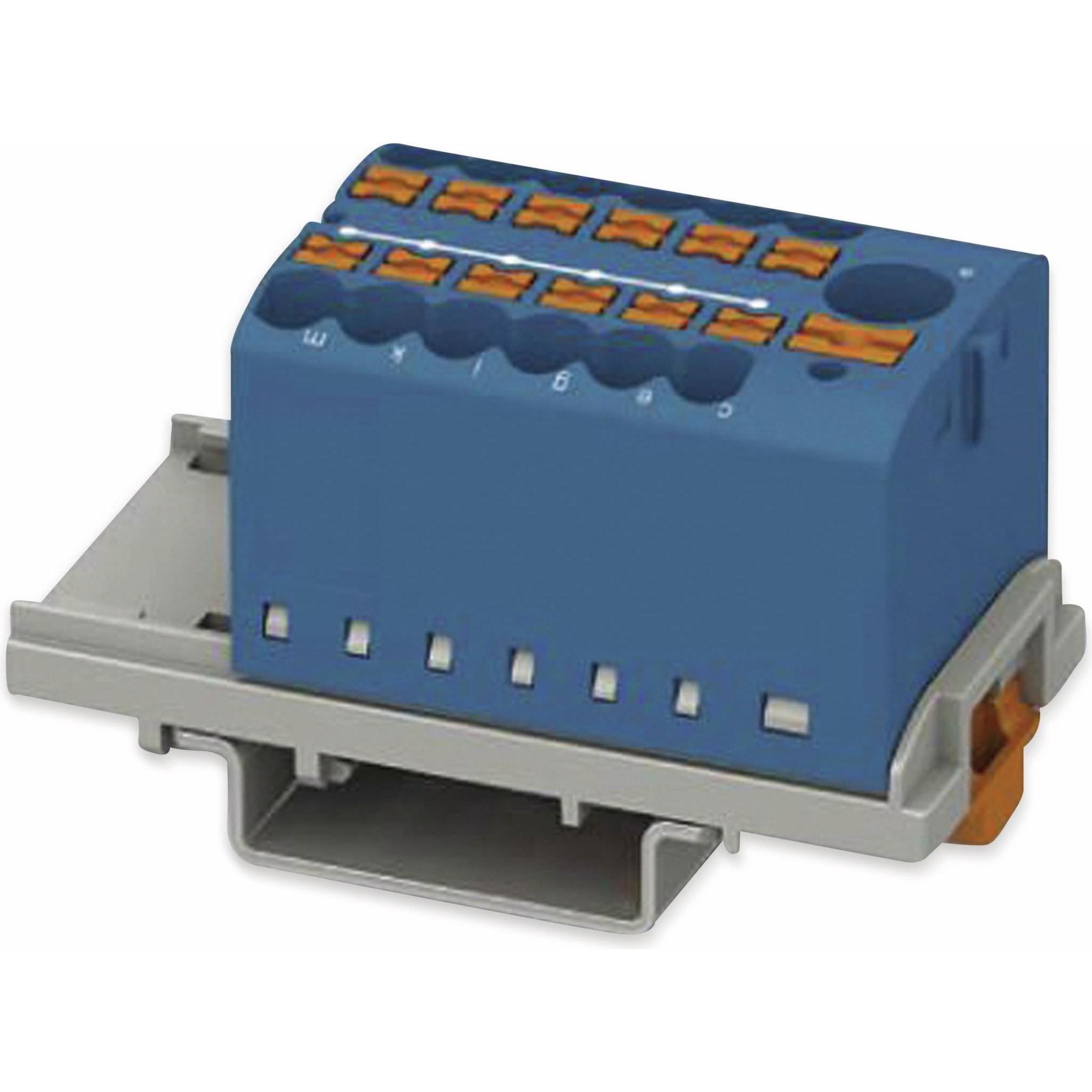 Phoenix Contact, Zubehör Elektroinstallation, Verteilerblock PTFIX6/12X2,5-NS35BU