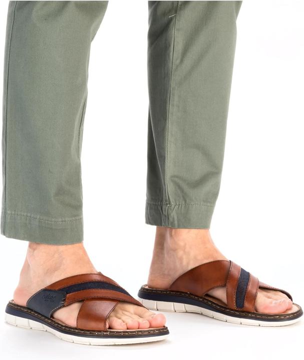 Image du produit Rieker heren slipper - Cognac - Maat 41 (41)