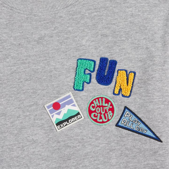 Produktbild La Redoute Collections Oversize-Rundhals-Sweatshirt mit Badges (116)