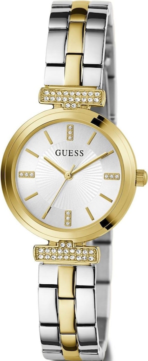 Immagine prodotto Guess P SLV CS W/ P GLD TOP PART W/ CYRS / SUN SLV DL / P SLV & GLD BRCT Orologio da polso (28 mm)