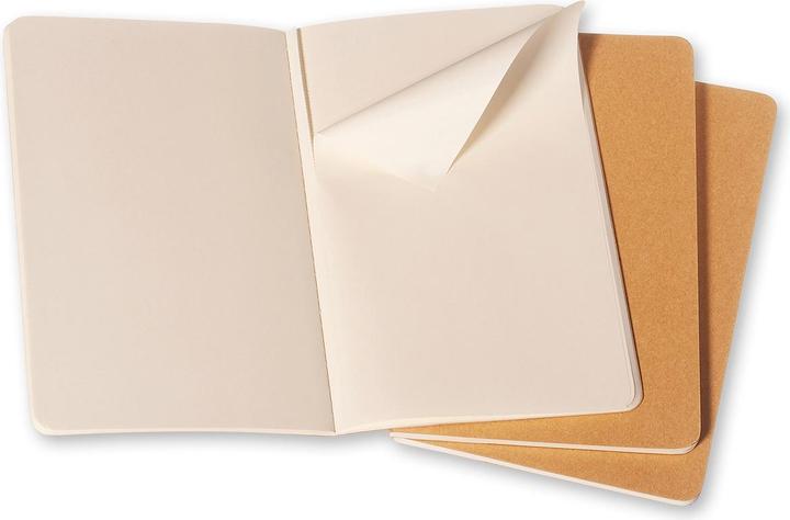 Produktbild Moleskine Cahier Large 3er-Set (130 x 210 mm, Blanko, Harter Einband)