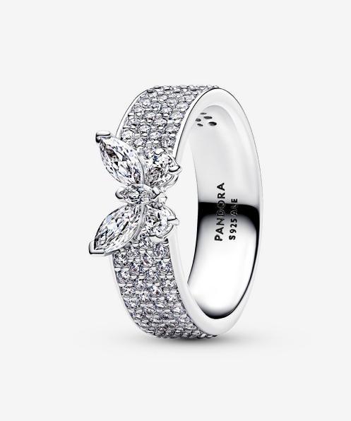 Produktbild Pandora Funkelnder Schmetterlingsring (52, 925 Silber)