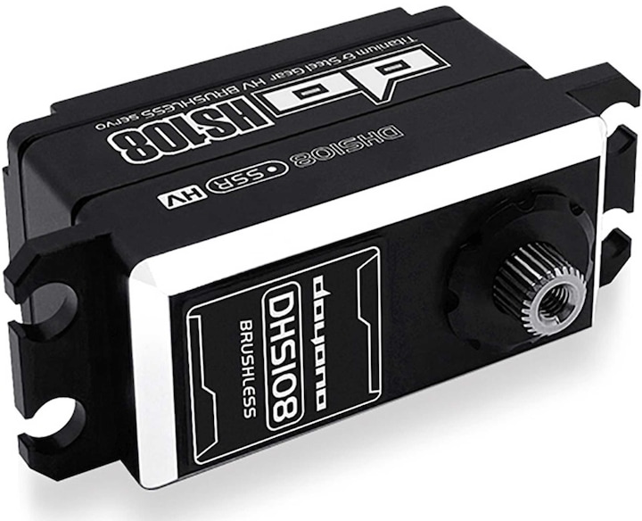 Actual product image Doyono brushless servo hv low profile cnc aluminium housing 20.0kg/0.055sec @8.4v