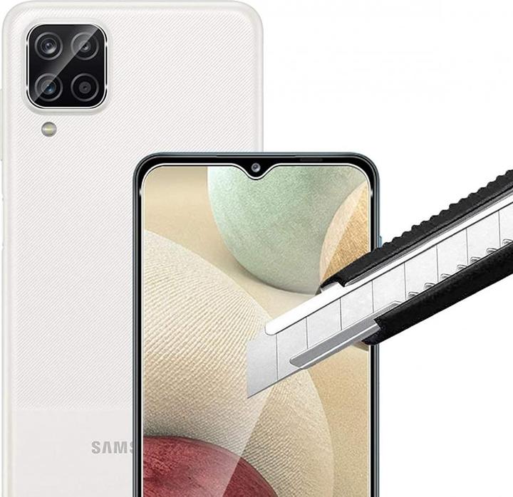 Actual product image Screenguard Samsung Galaxy A12 bulletproof glass protective film Case Friendly Design (1 pcs., Samsung Galaxy A12)