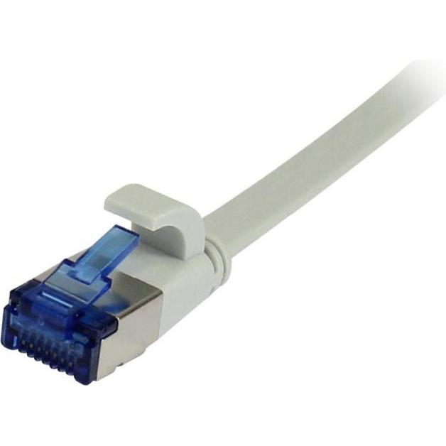 Synergy 21 Kabel Patch-RJ45 U/FTP 500Mhz 3.0m CAT6A flach *grau* AWG32 (U/FTP, CAT6a, 3 m), Netzwerkkabel