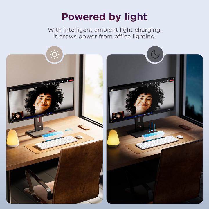 Actual product image Lenovo Self-Charging Bluetooth Keyboard (US, Wireless)