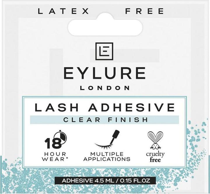 Actual product image Eylure 18 Hour Lash Glue Clear Finish latex free 4.5ml (Mascara)