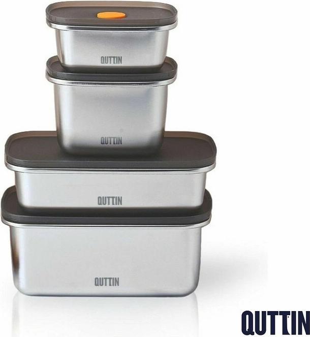 Produktbild Quttin Hermetic Lunch Box Stainless steel Rectangular 1 L (12 Units)