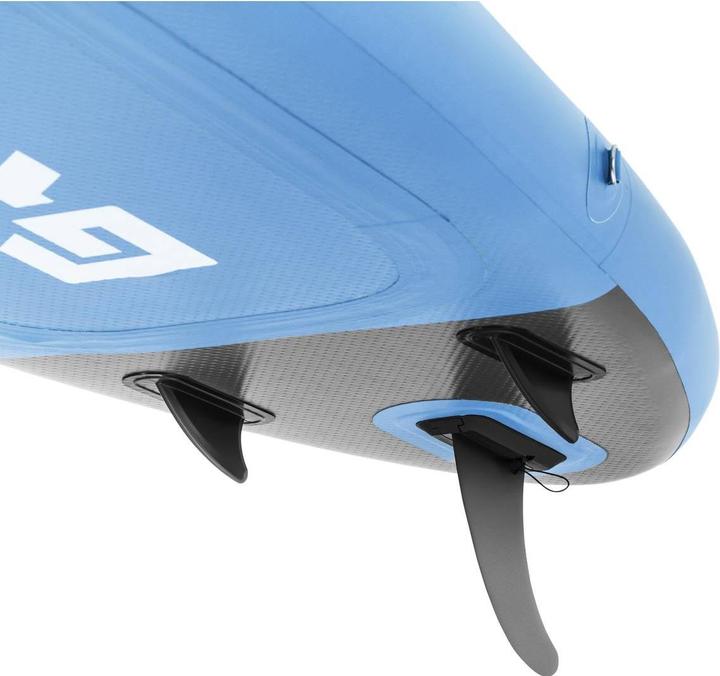 Actual product image Gymrex Inflatable paddle board - inflatable - 105 kg - light blue- double chamber - 302 x 81 x 38 cm (10'10")