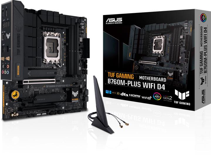 ASUS TUF GAMING B760M-PLUS WIFI D4 (LGA 1700, Intel B760, mATX)