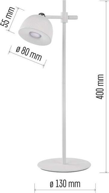 Image du produit Emos Lampe de bureau LED SOPHIE, rechargeable, blanche (200 lm)