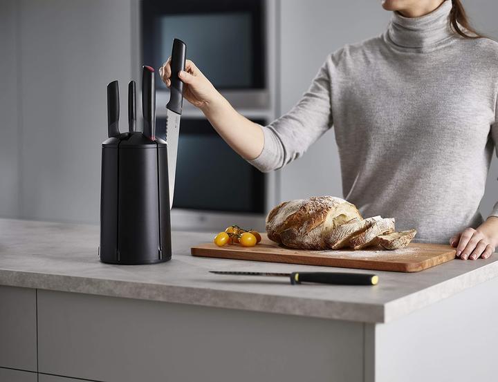 Image du produit Joseph Joseph Bloc à couteaux équipé 5 pcs. ELEVATE KARUSSELL Noir