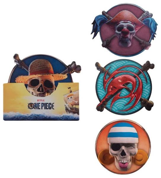 Produktbild Cinereplicas One Piece Untersetzer 4er-Pack Characters #1 (4x)
