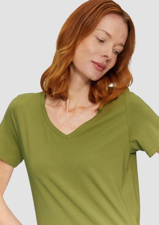 Produktbild S.Oliver T-Shirt T-Shirt mit V-Ausschnitt (34)