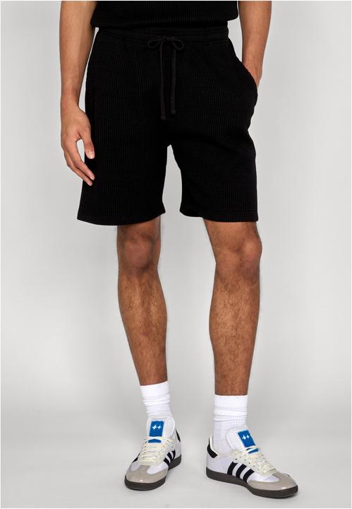 Image du produit Urban Classics Thermal Waffle Shorts black S (S)