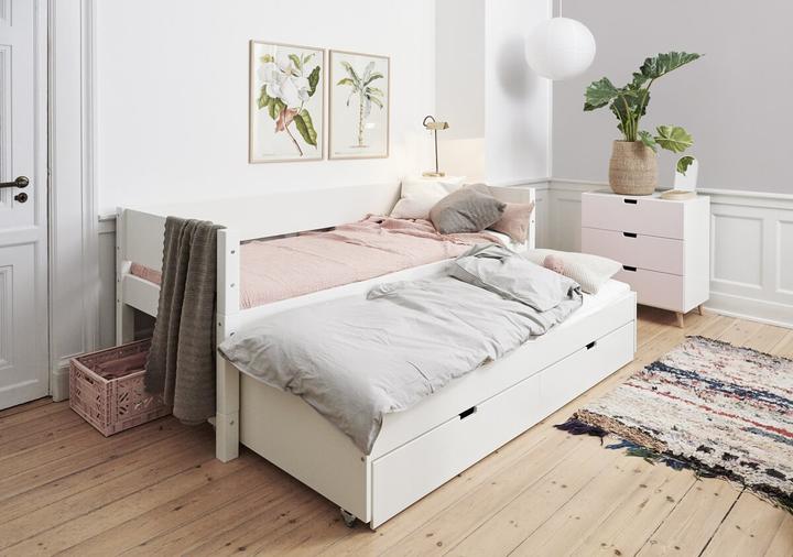 Immagine prodotto Manis-h Manis h LUNA letto singolo con letto estraibile e 2 cassetti Bianco neve (120 x 200 cm)