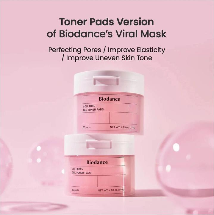 Produktbild Biodance Collagen Gel Toner Pads 60 Pads (Reinigungstücher Gesicht, 140 g)