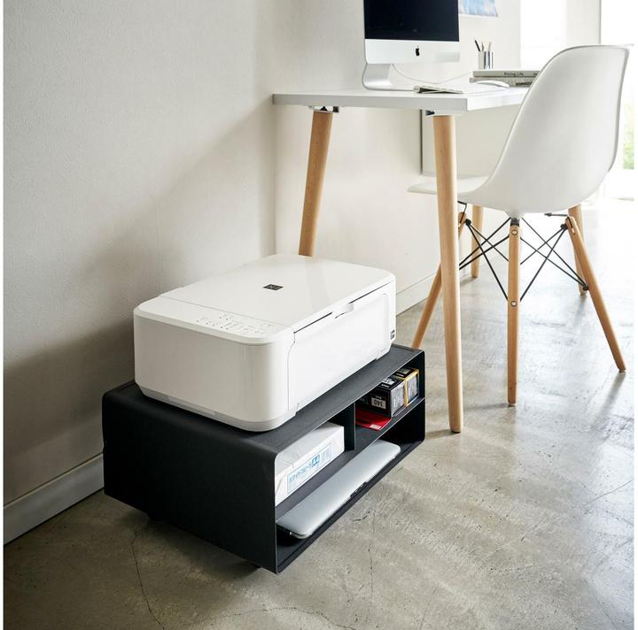 Produktbild Yamazaki Drucker-Regal mit Rollen TOWER (48 x 37 x 19 cm)