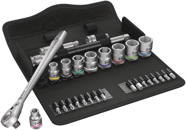 Actual product image Wera 8100 SB 8 Zyklop Metal Ratchet Set (19 mm, 18 mm, 17 mm, 13 mm, 10 mm, 12 mm, 16 mm, 15 mm)