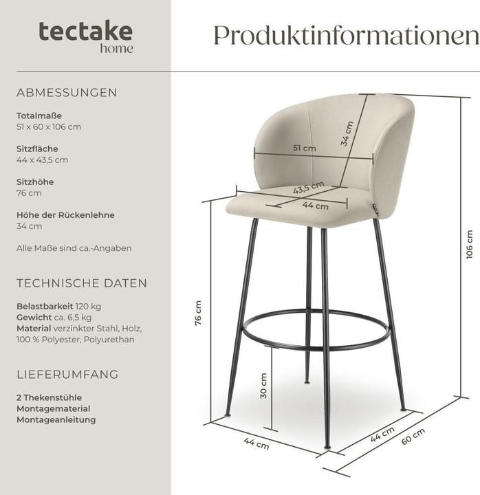 Actual product image tectake Luana