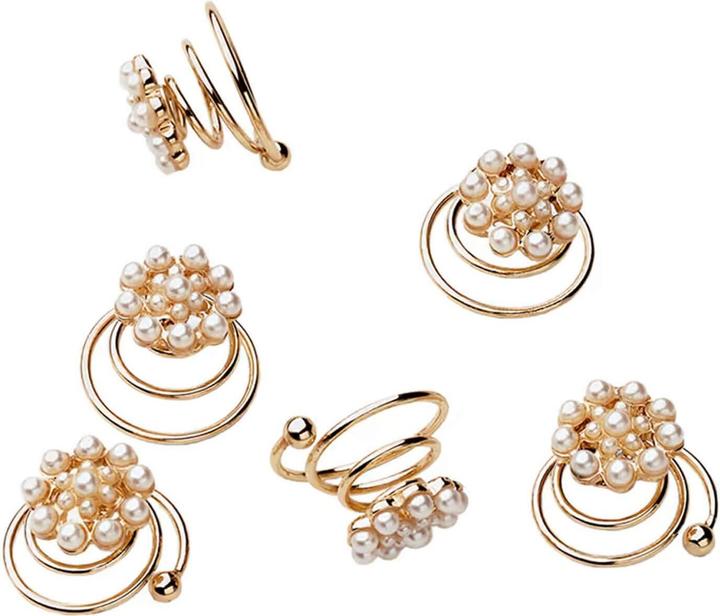 Trisa Celebride Curlies With Fine Pearls Gold