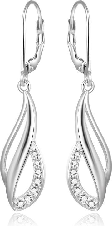 Produktbild Beneto Luxury silver earrings with zircons AGUC1849